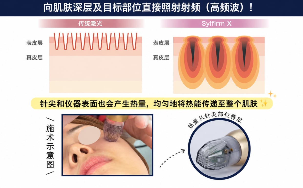微针＋高频（RF），同时改善毛孔与肤色问题！