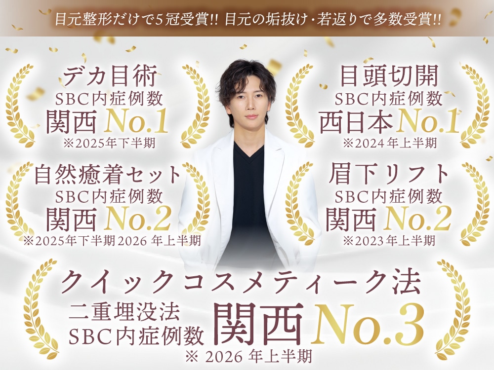 垢抜けも若返りも叶える！土田博之医師による <br>"目元整形 × 輪郭補正"！