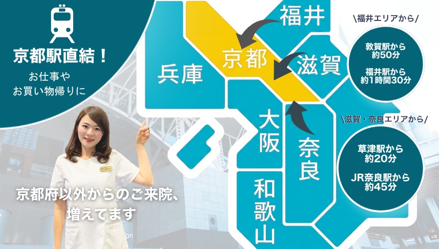 アクセス抜群！術後のメンテナンスも安心<br />
