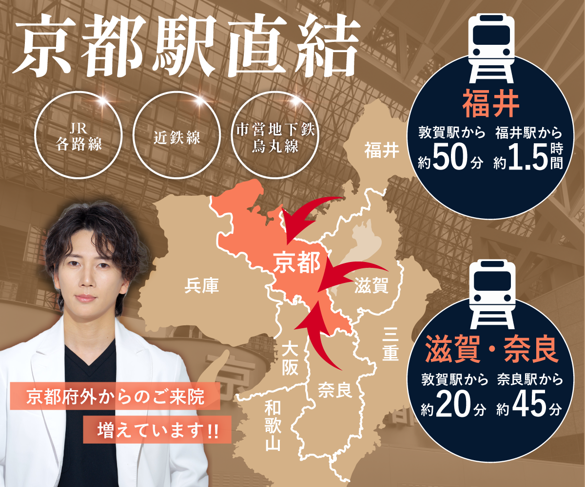 京都駅直結！徒歩3分の湘南美容クリニック大型院