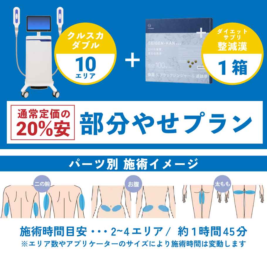 二の腕にプラスで部分痩せするなら!