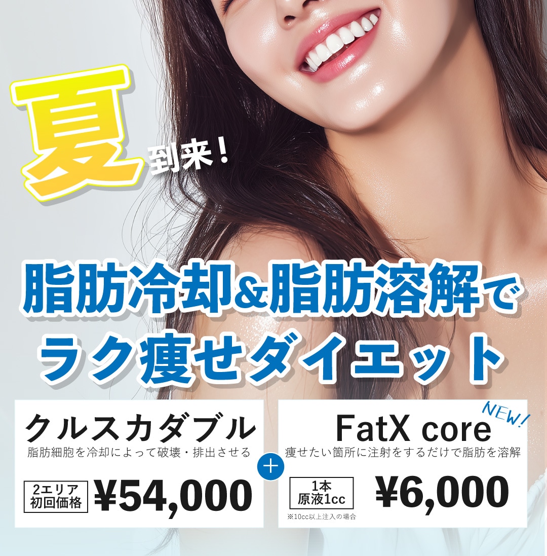 脂肪冷却&脂肪溶解でラク痩せダイエット