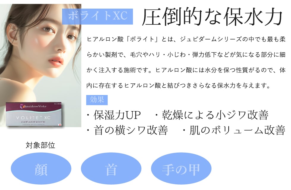 高保湿が9ヶ月間持続する【ボライトXC】