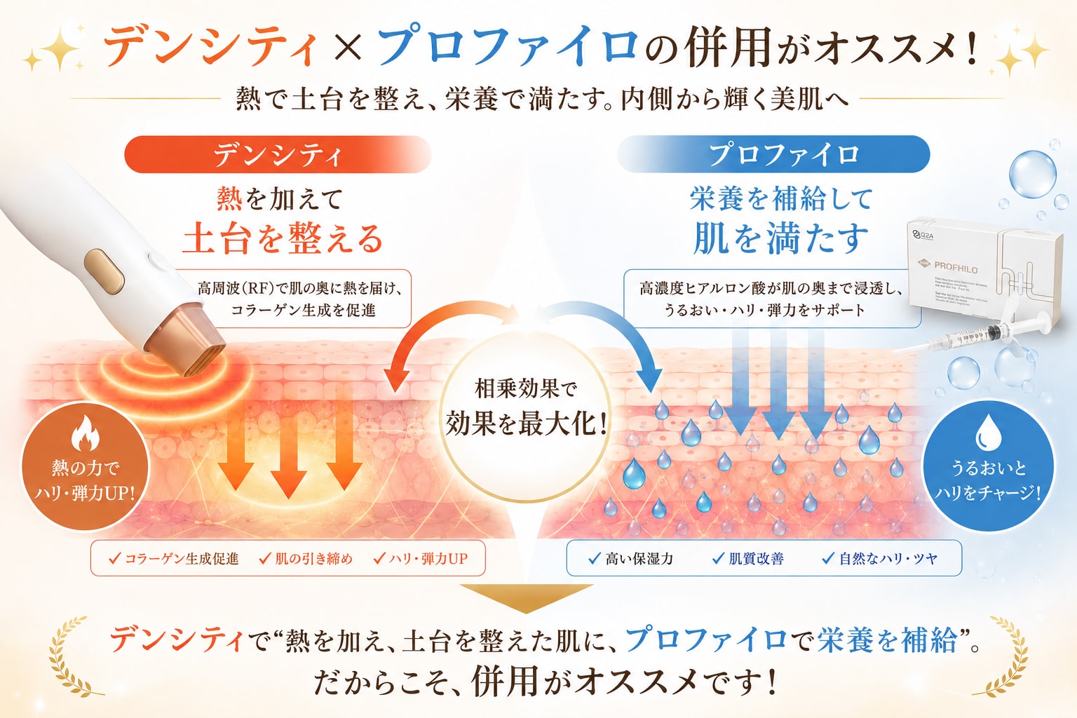引き締めつつ潤いもプラス