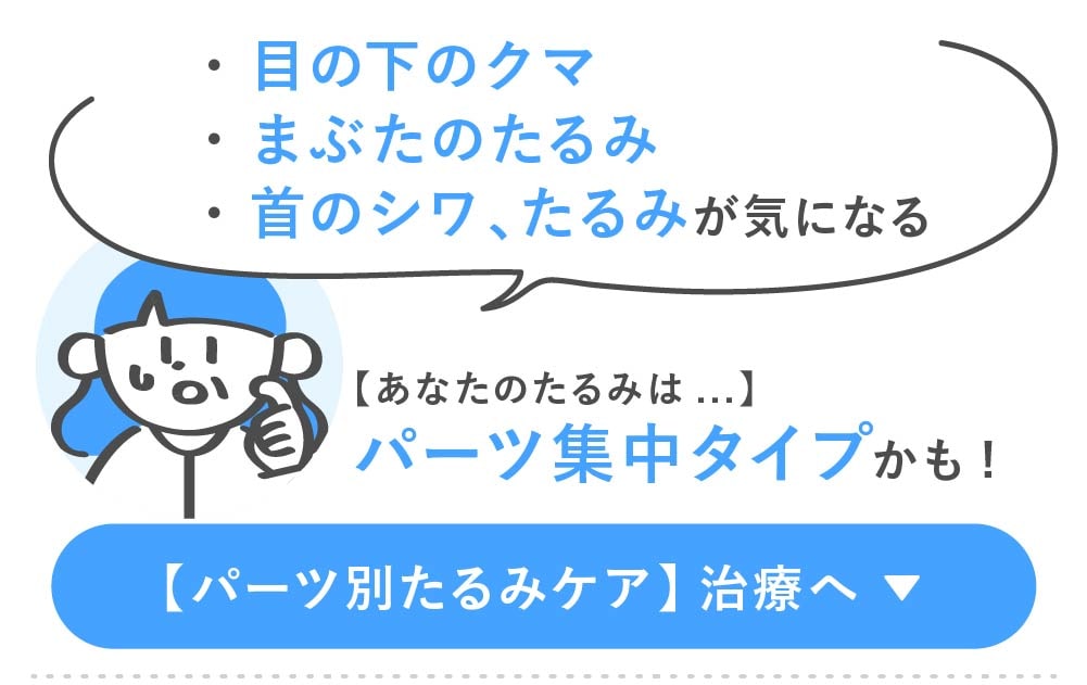 目元・首のたるみ