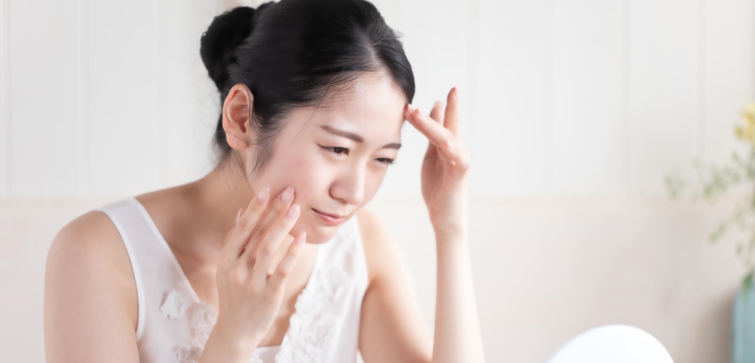 自己処理による肌荒れ