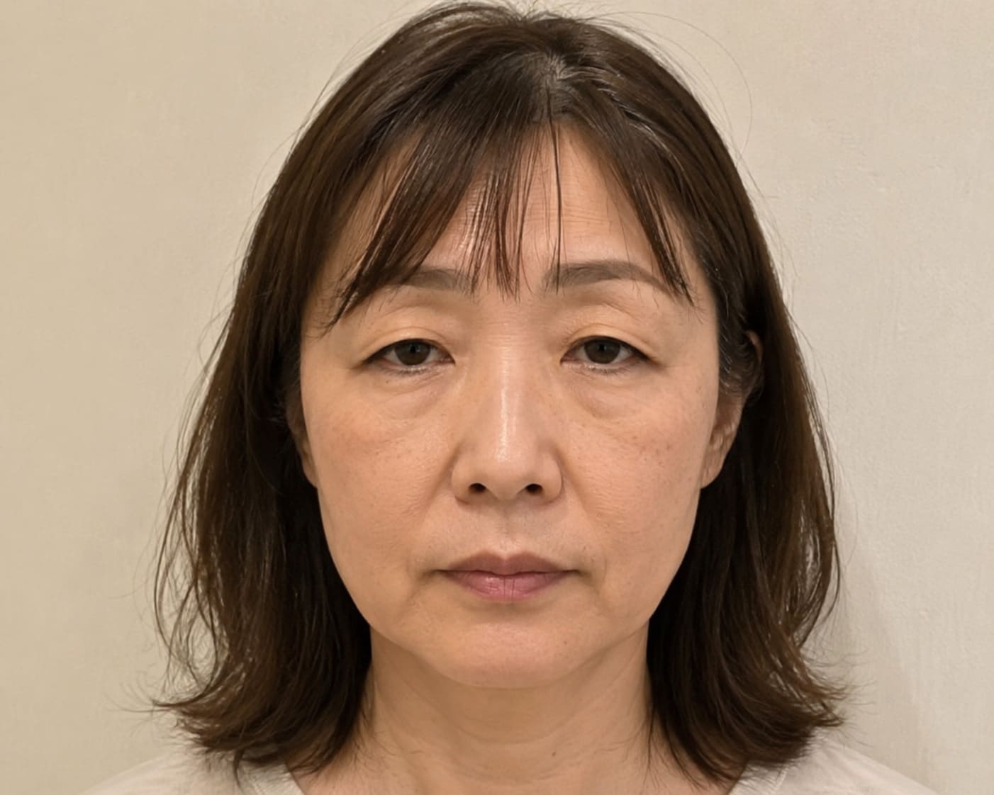 ① 上まぶたのたるみ