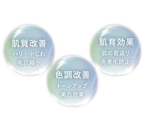 ハリ・小じわ・トーンアップを一気に叶える
