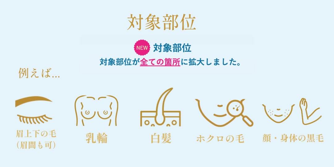 対象部位はどこ？