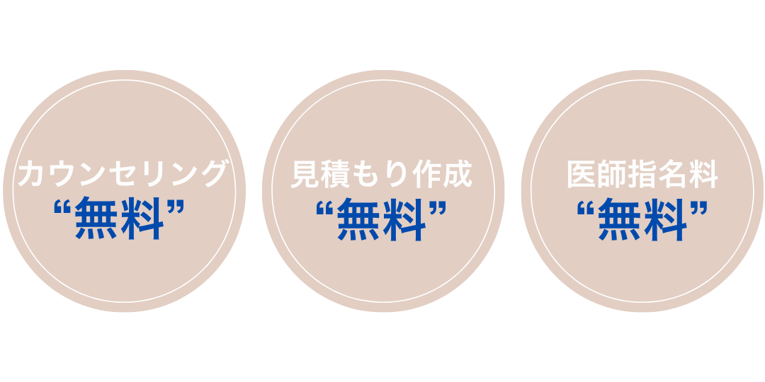 嬉しい３つの無料
