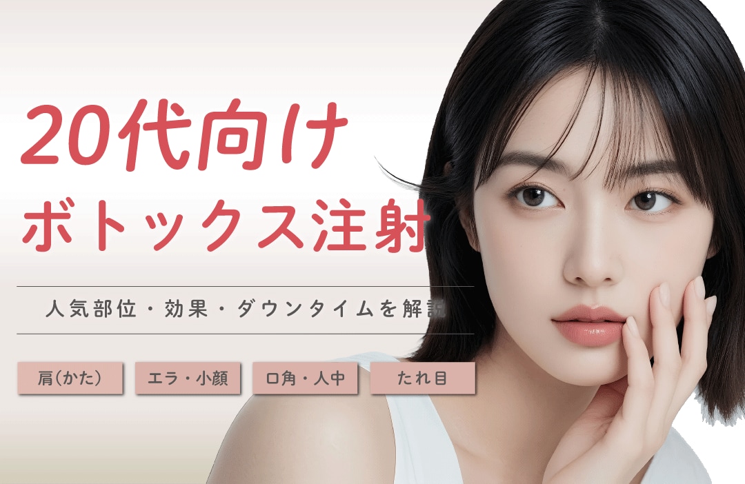 茨城・水戸の肩・小顔ボトックス｜20代に人気の華奢見え・口角・人中