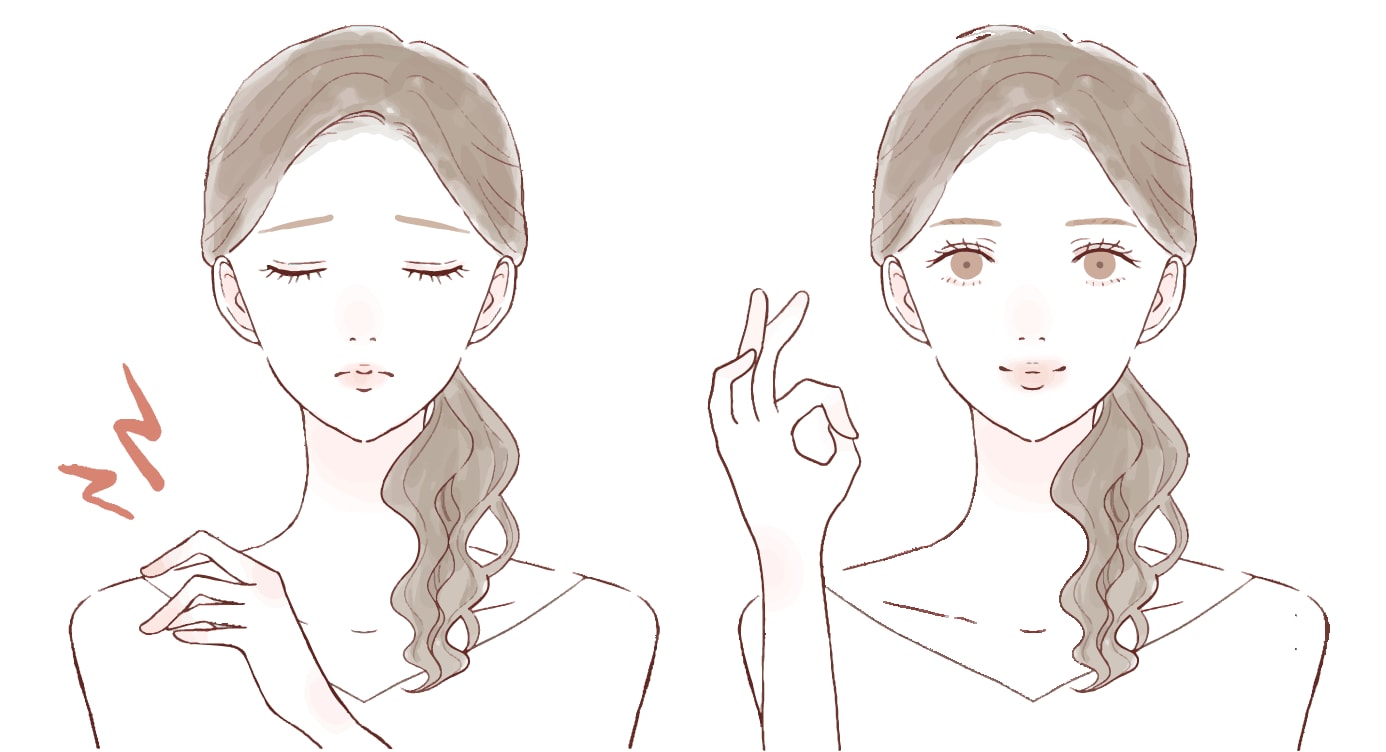 肩こりも一緒に軽くなることがあります