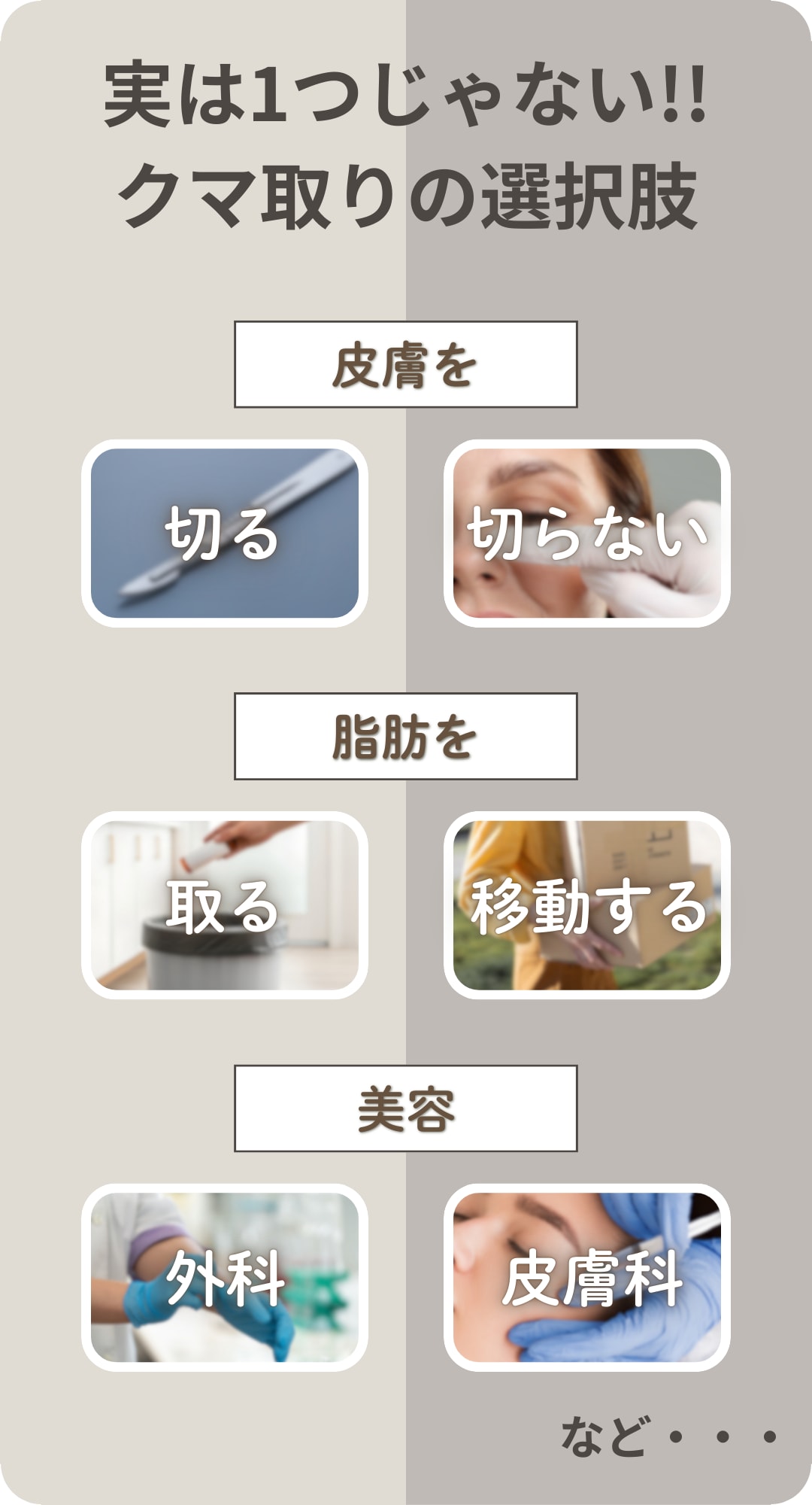 クマ取りの選択肢