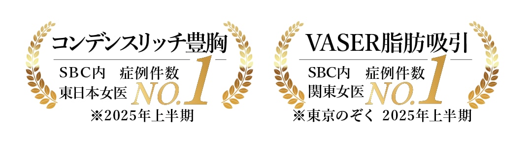 豊胸の圧倒的症例数