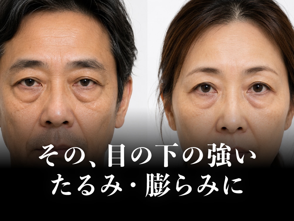 【切開系クマ取り】強いたるみにはDr.五十嵐の「アイバックリムーブ」「切開ハムラ」で若返り✨