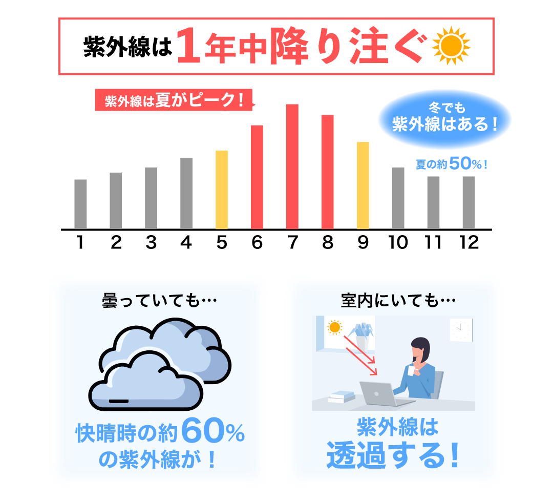 紫外線には365日注意！