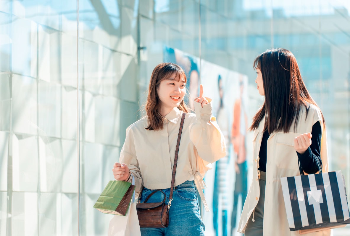 ショッピングも楽しめる