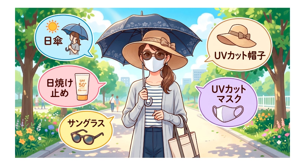 徹底的な紫外線対策