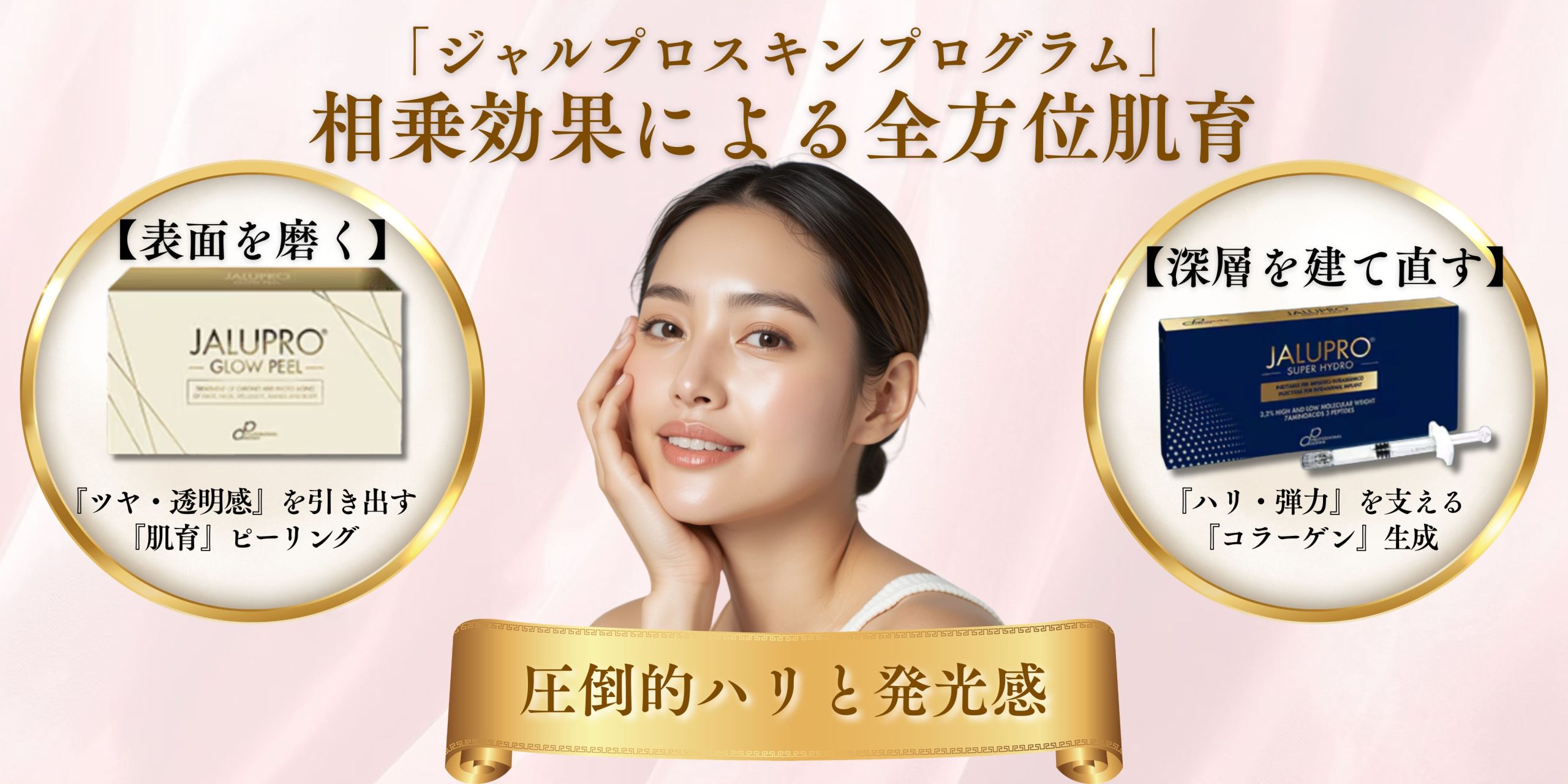 内側×外側からの「全方位肌育」で、圧倒的な輝きを。