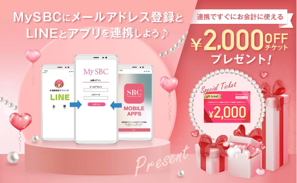LINE×SBCアプリを連携して2000円OFFチケットをGET!