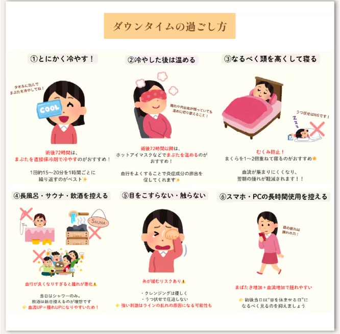 術後の過ごし方とホームケア