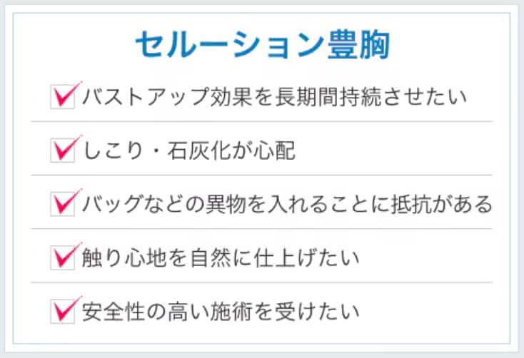 セルーション豊胸とは