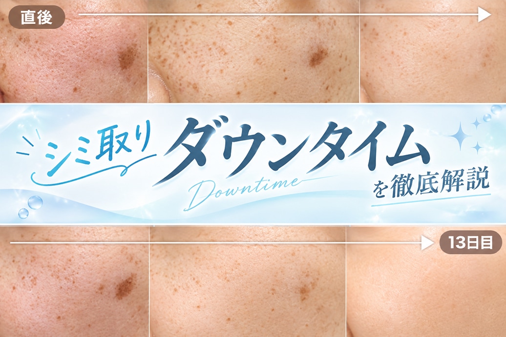 シミ取りのダウンタイムは？赤み・かさぶた・経過を詳しく解説【名古屋 シミ取り】