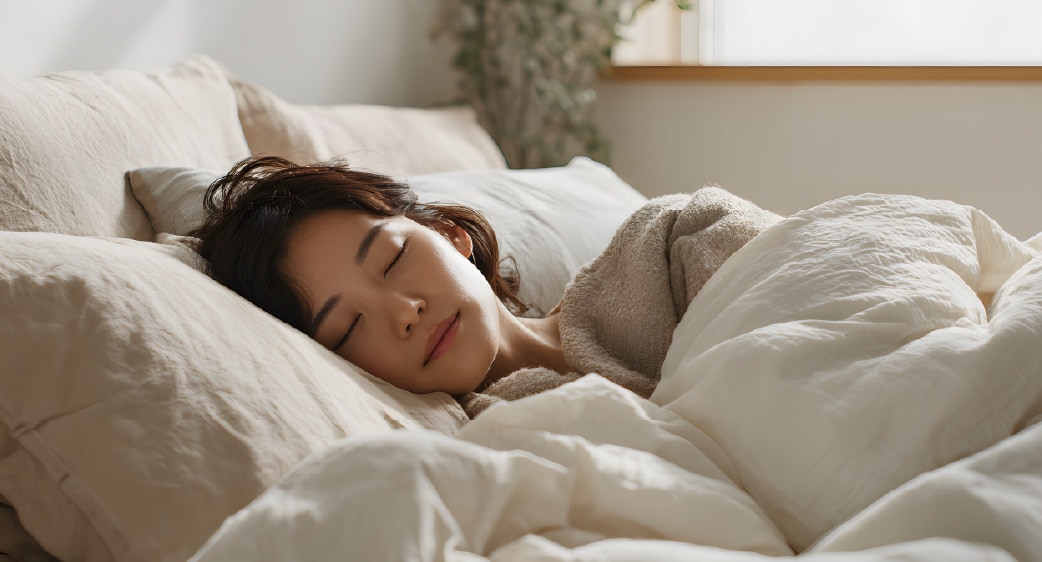 1. 寝る時は「上半身を15〜30度」高くする