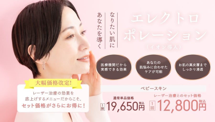 エレクトロポレーション（イオン導入）