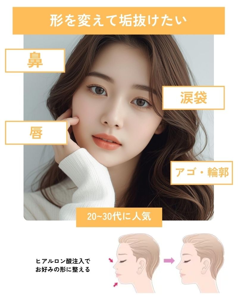 形を変えて垢抜けたい方へ