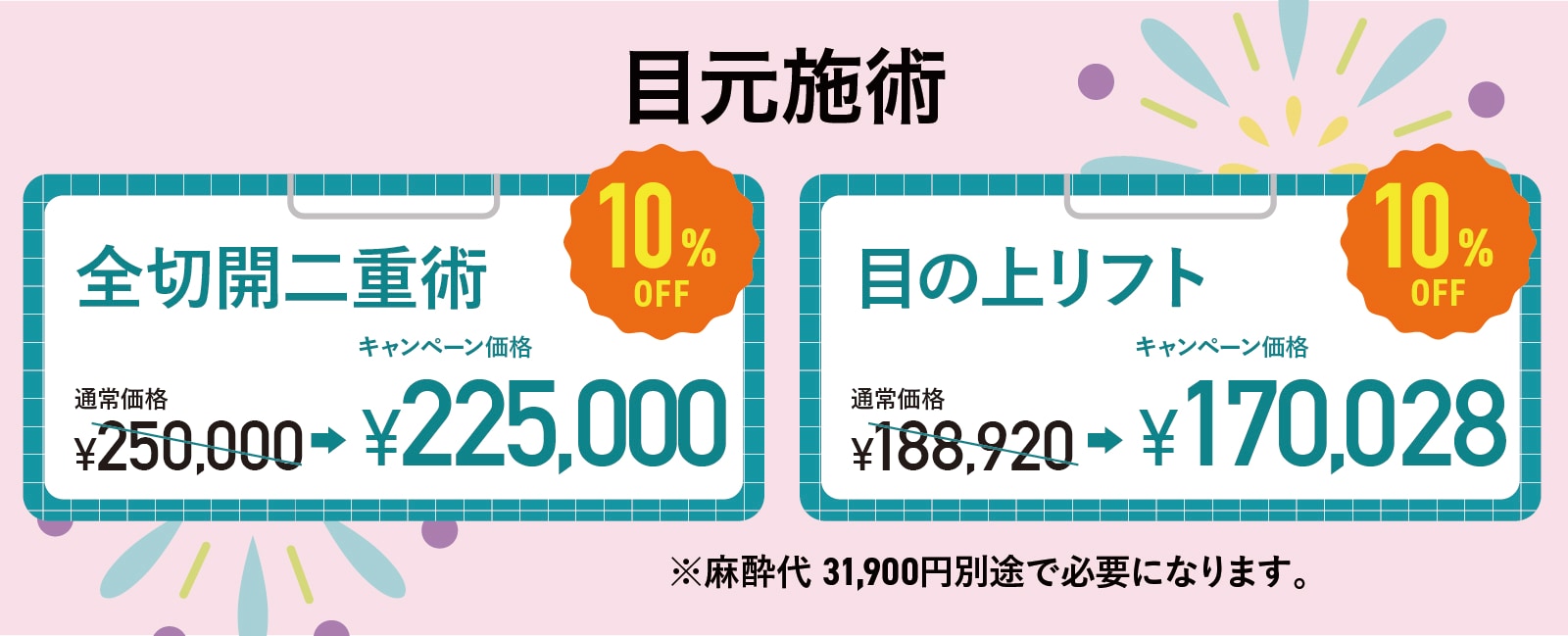 目元施術