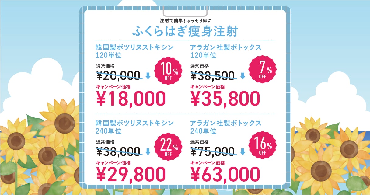 ふくらはぎボトックス