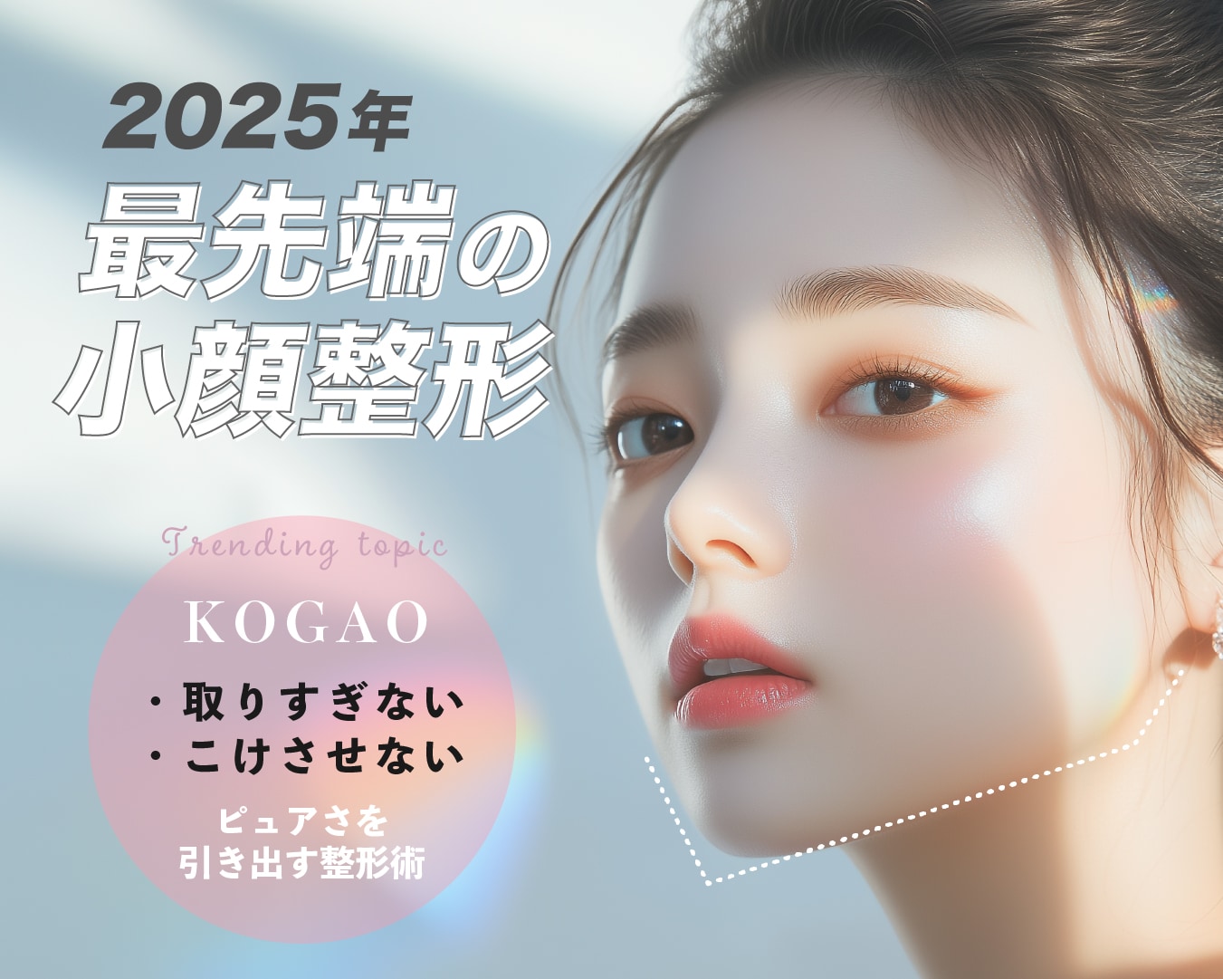新潟で小顔整形🌟小顔トレンドはデザイン性！理想の小顔は取りすぎない・こけさせない💖