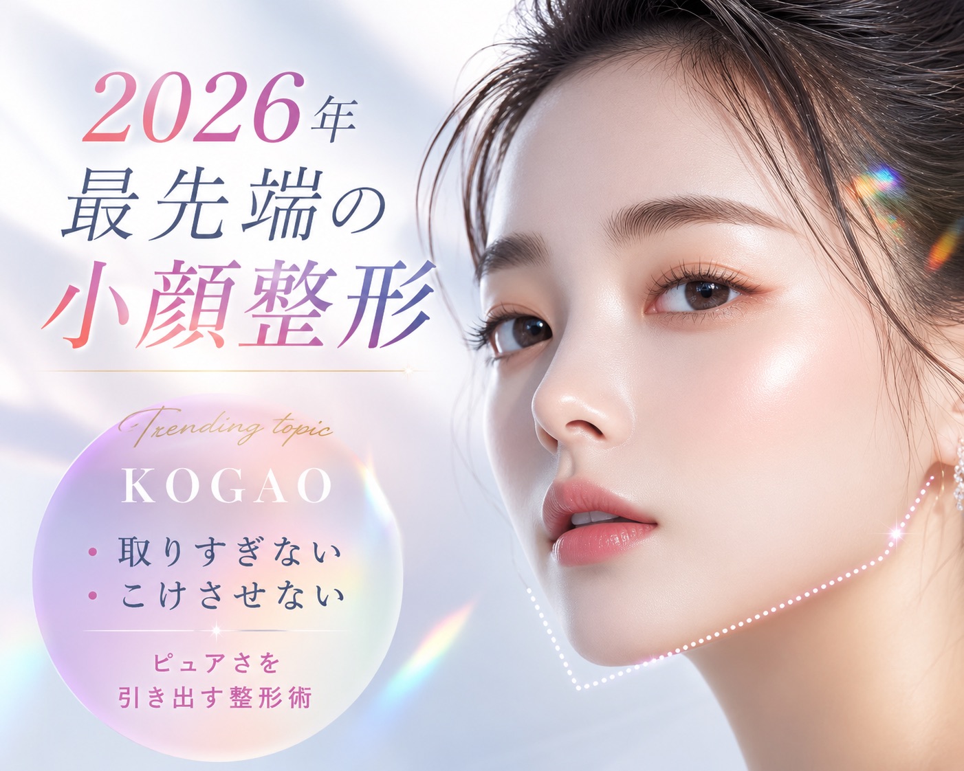 新潟で小顔整形🌟小顔トレンドはデザイン性!理想の小顔は取りすぎない・こけさせない💖