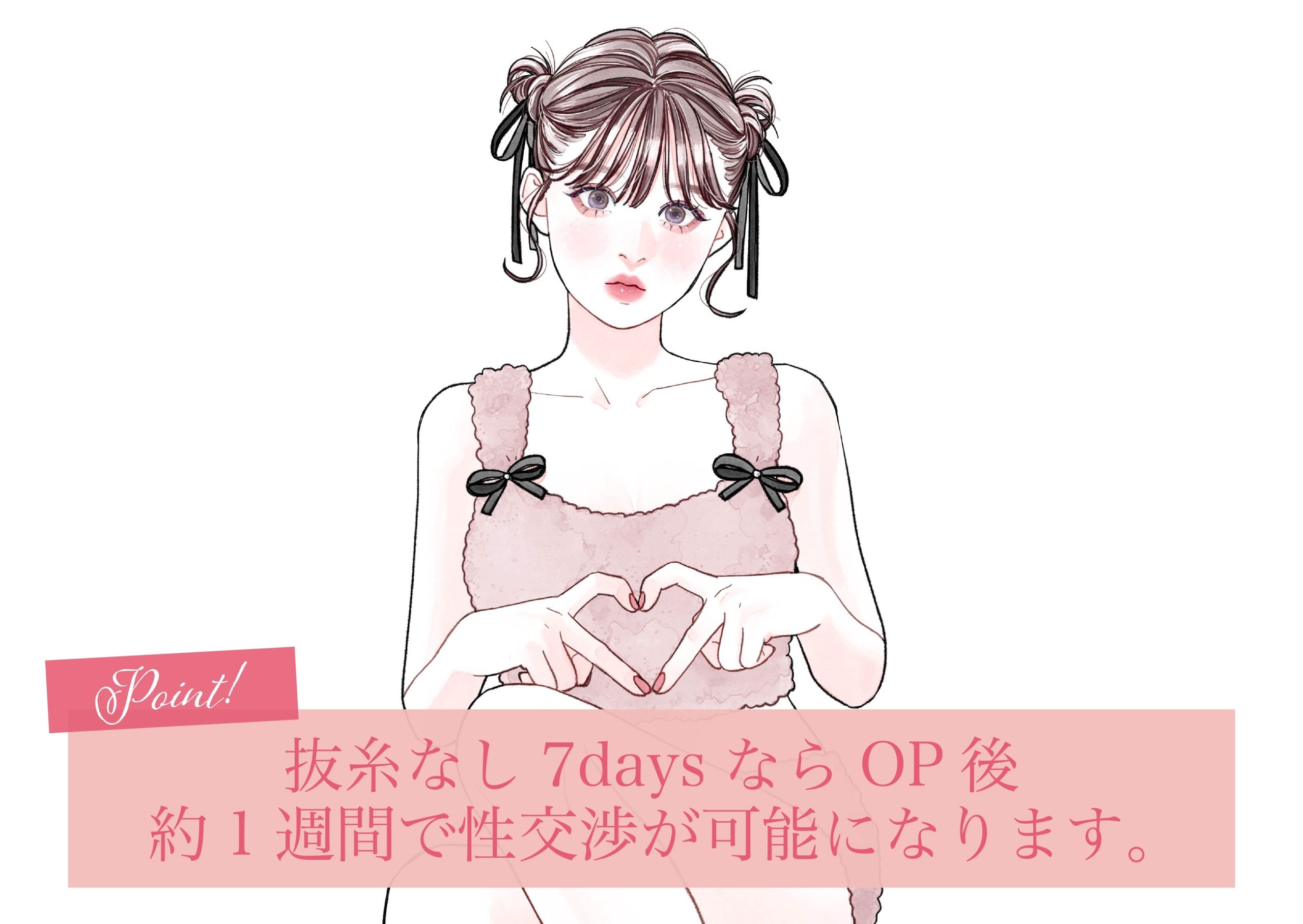 約1週間で性交渉が可能です