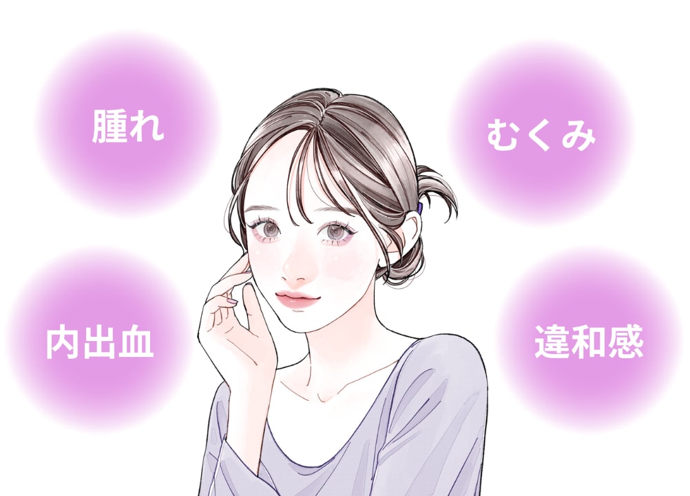 ダウンタイムの主な症状