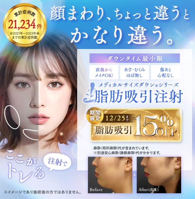 切開なし・メイクOK・傷跡ほぼ心配なし