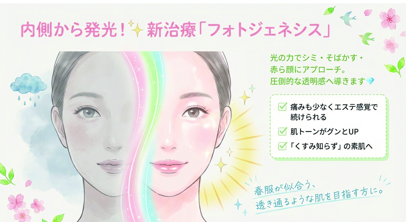 シミ・そばかす・赤ら顔にアプローチ。