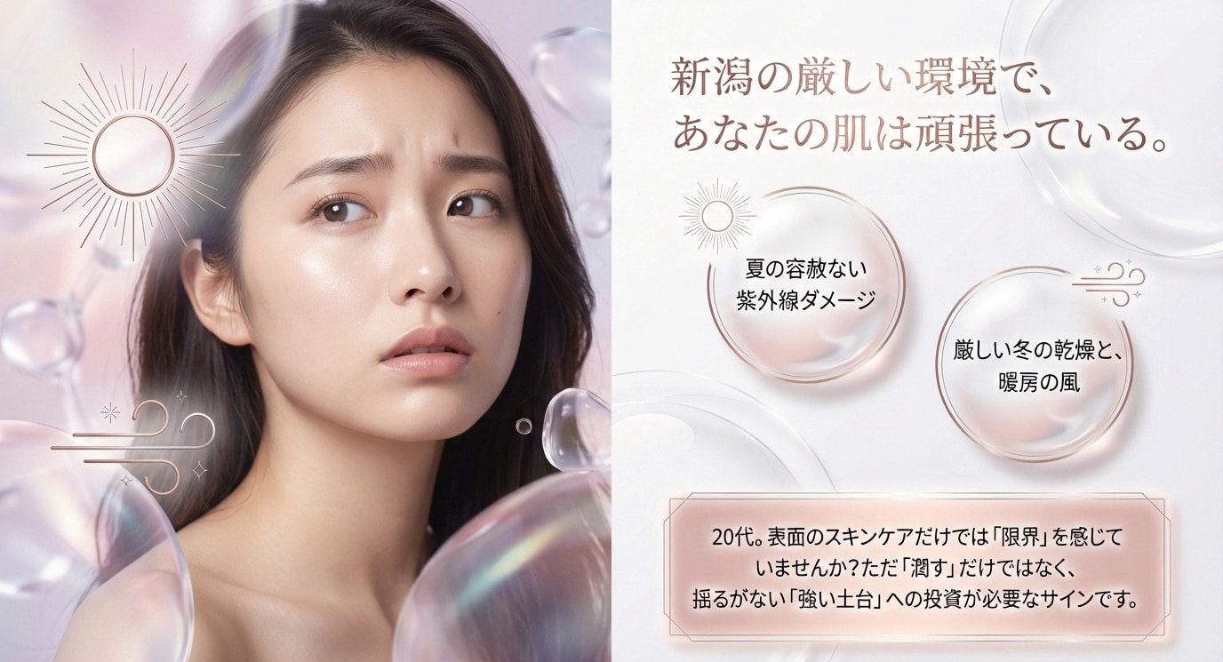 SBC新潟院の「育てる」エイジングケアで、10年後も褒められ肌へ✨