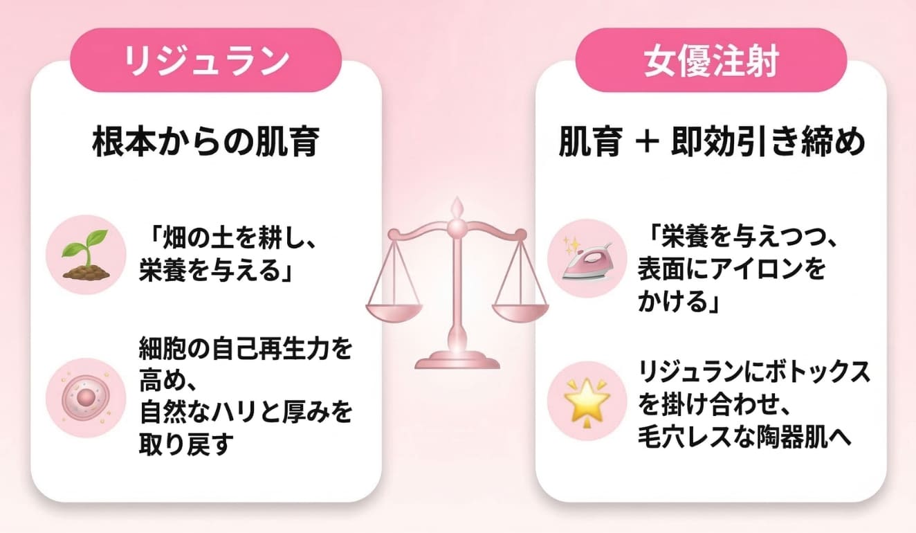 リジュランと女優注射はここが違う！