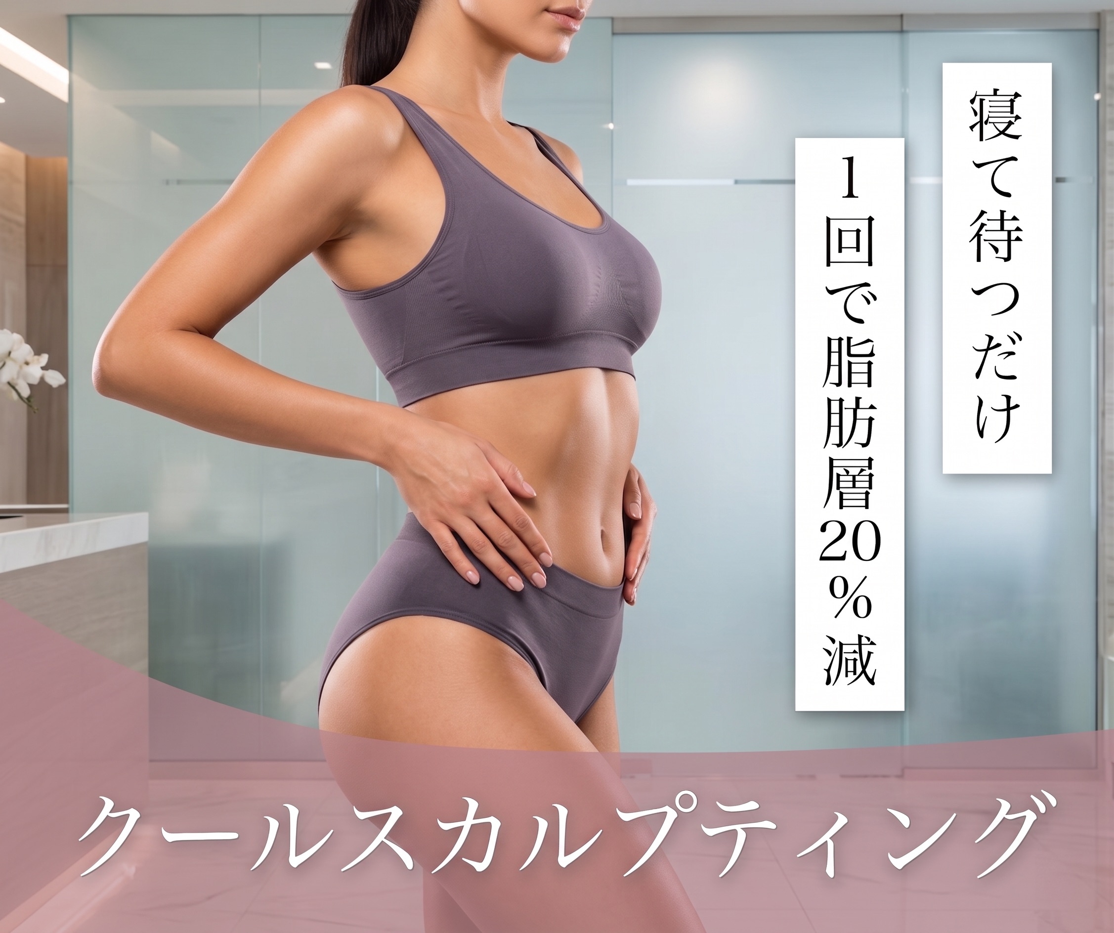 大人気！クルスカなら寝ている間に脂肪冷却してサイズダウン