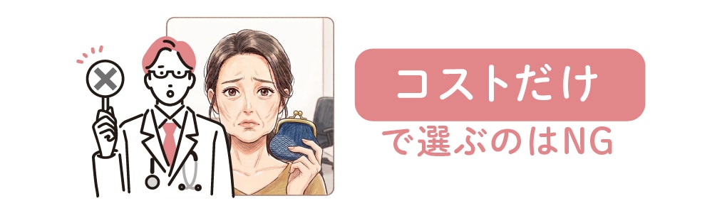 コストだけで選ばない