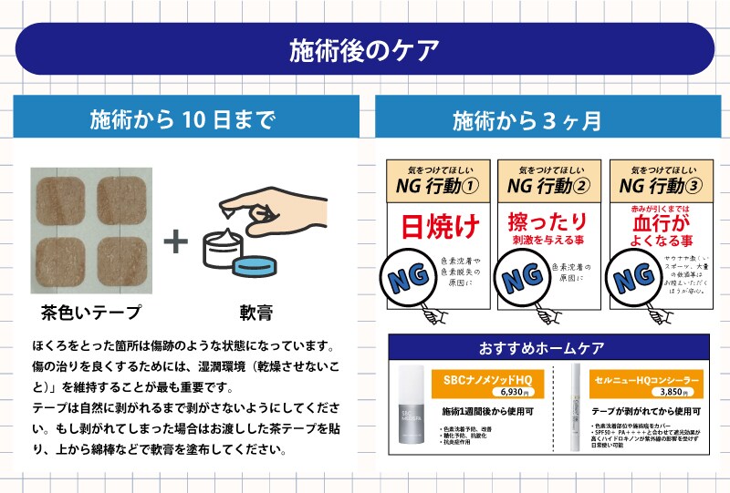 施術後のケア方法まとめ