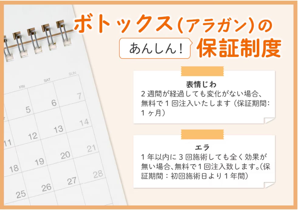 安心の保証制度