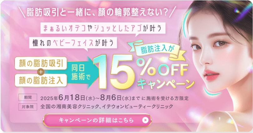 さらに同日施術で脂肪注入もお得に！