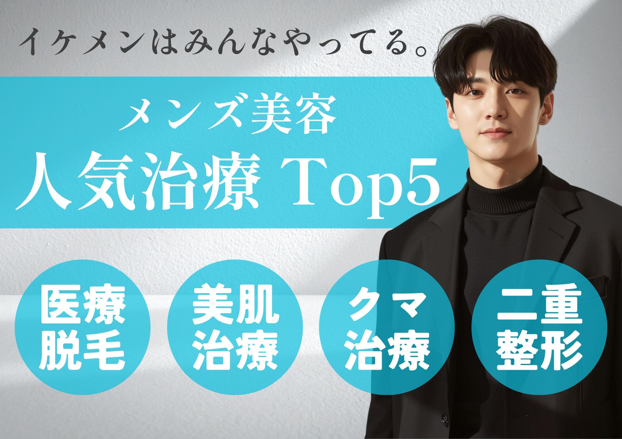 メンズ美容の人気治療TOP5【メンズ美容するなら湘南美容クリニック大分院】