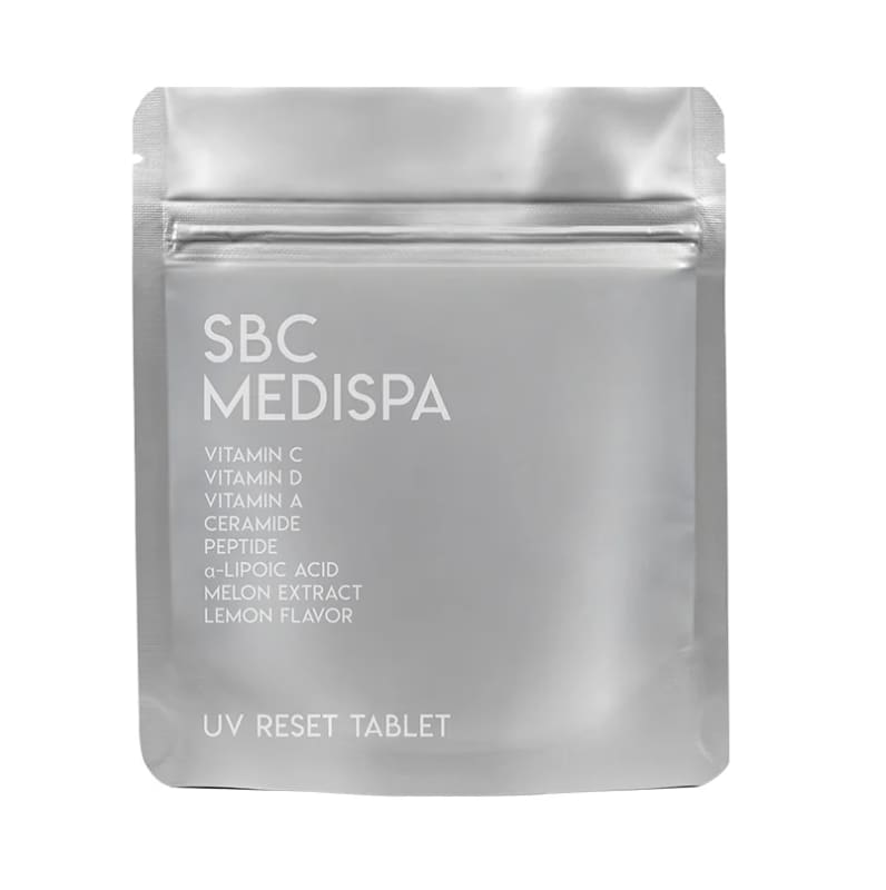 浴びてしまった紫外線をリセット<br />
「SBC MEDISPA UVリセットタブレット」