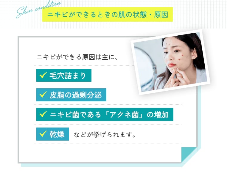 肌の状態や原因