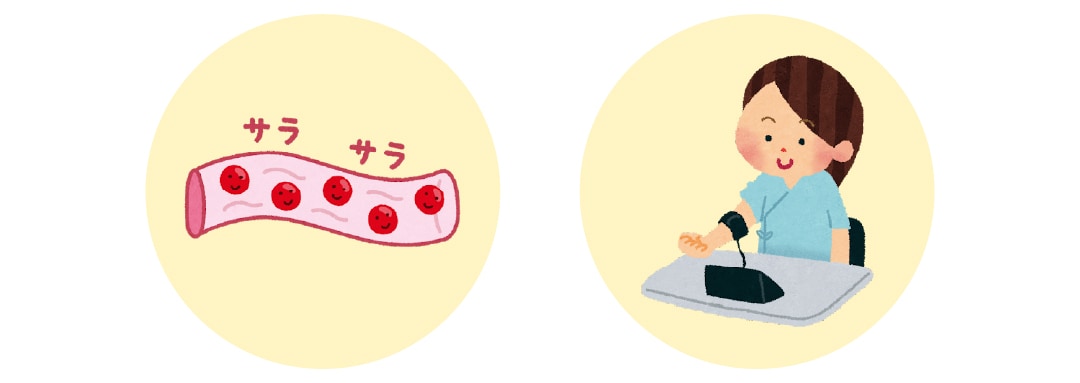 ②血圧が高く血流が良い体質