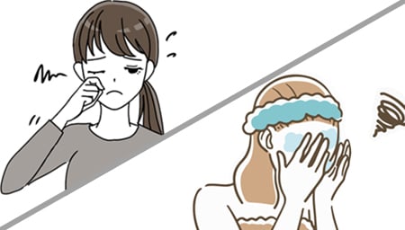 こすらない/アイメイク落としすぎない